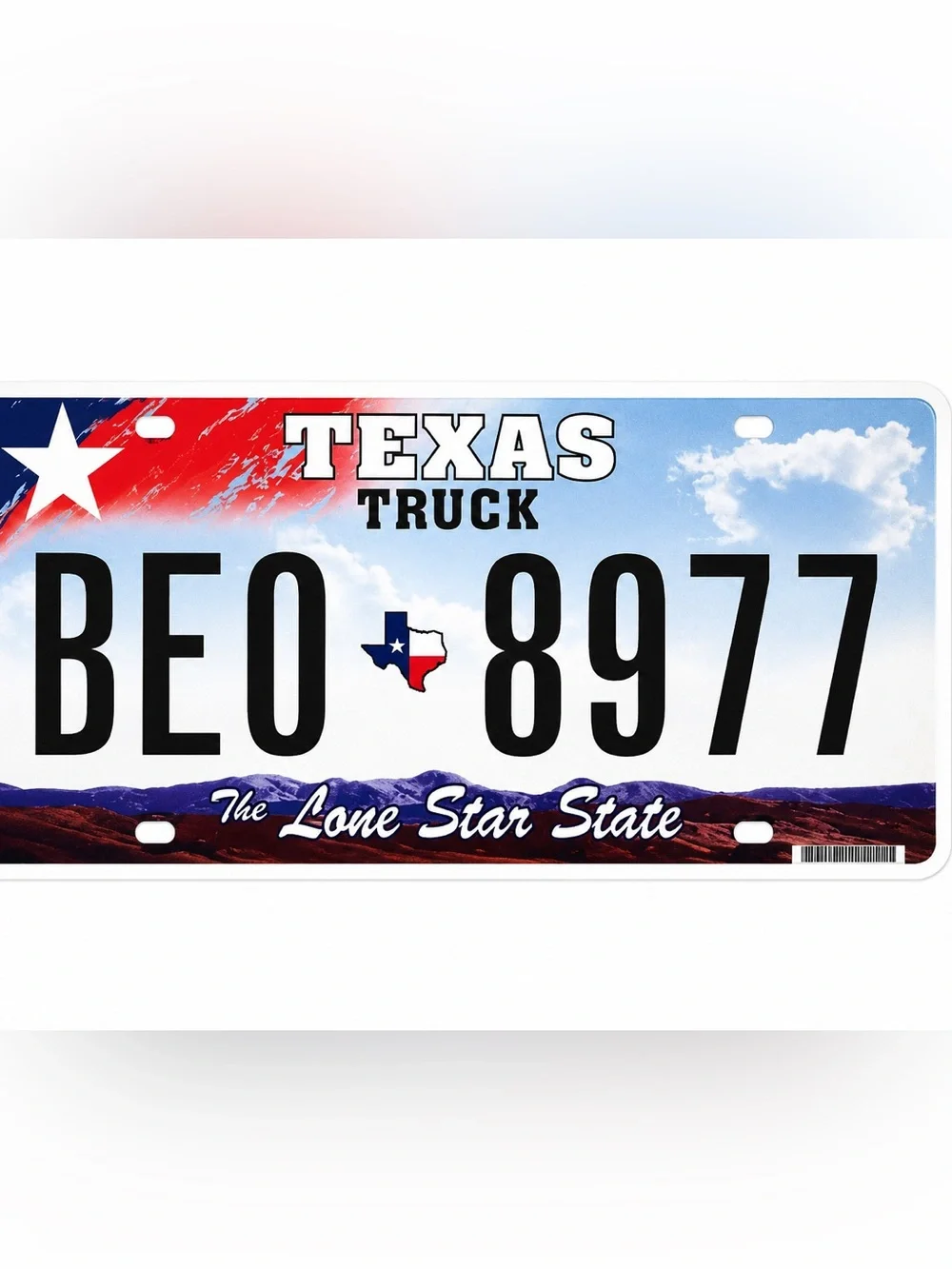Texas Truck The Lone Star State License Plate